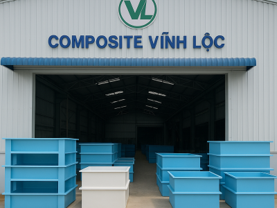 Sản xuất bể hải sản composite